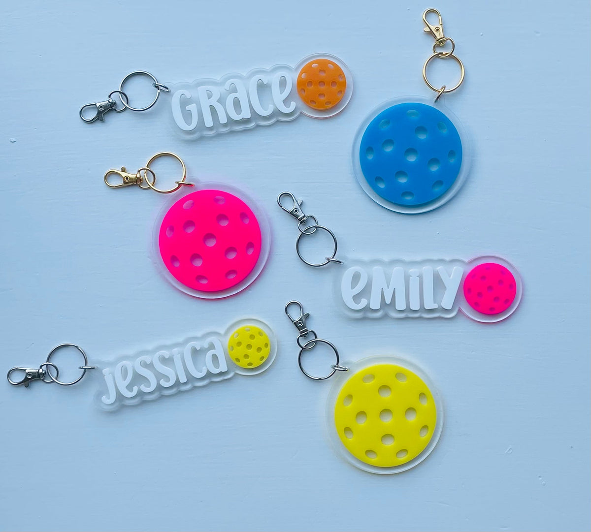 Pickleball Paddle Keychain Dink Responsibly